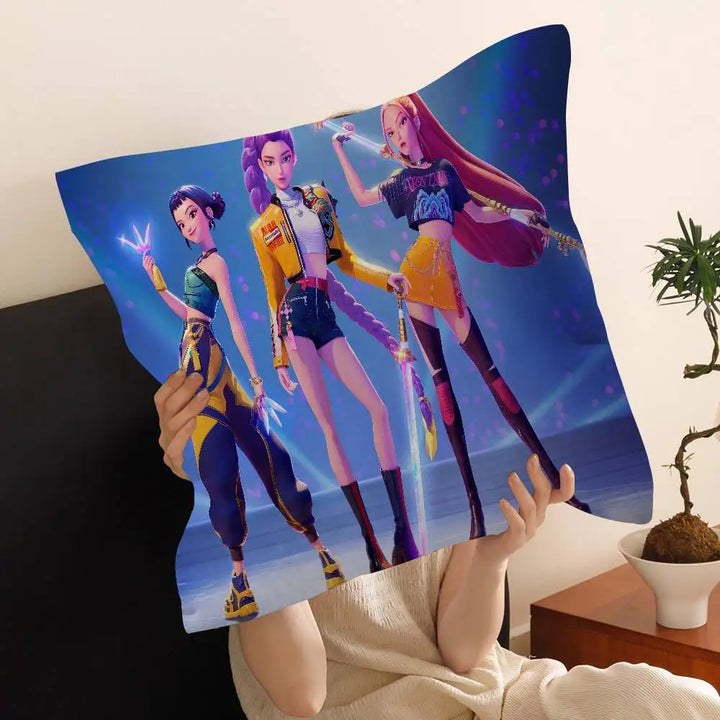 Housse de Coussin KPop Demon Hunters Film