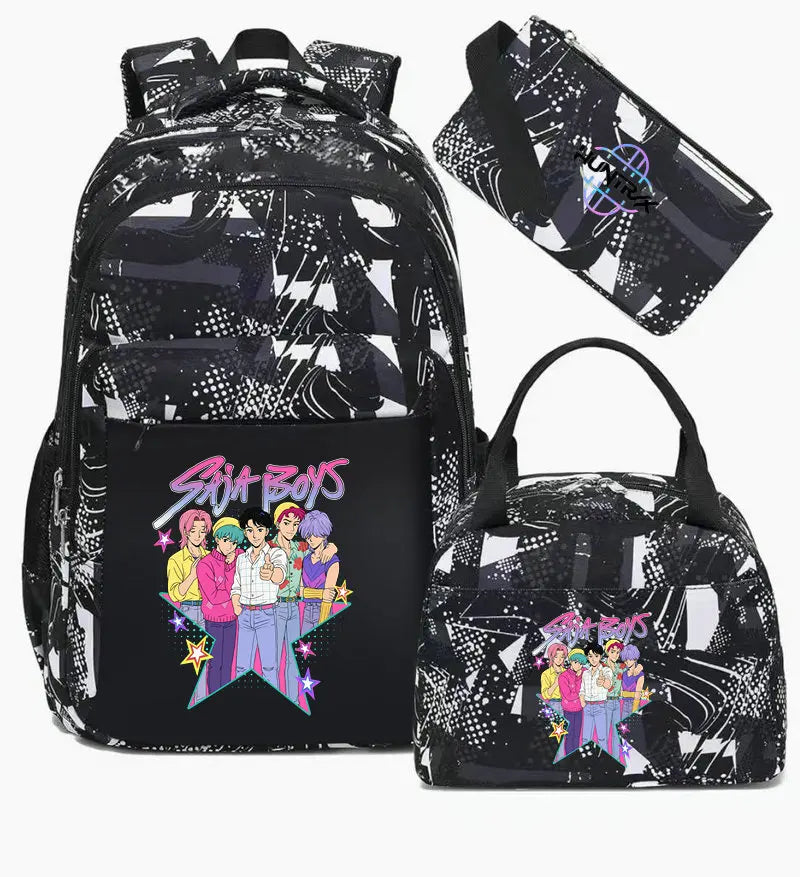 Sac à Dos Ecole KPop Demon Hunters Saja Boys 3 Pièces — photo 8