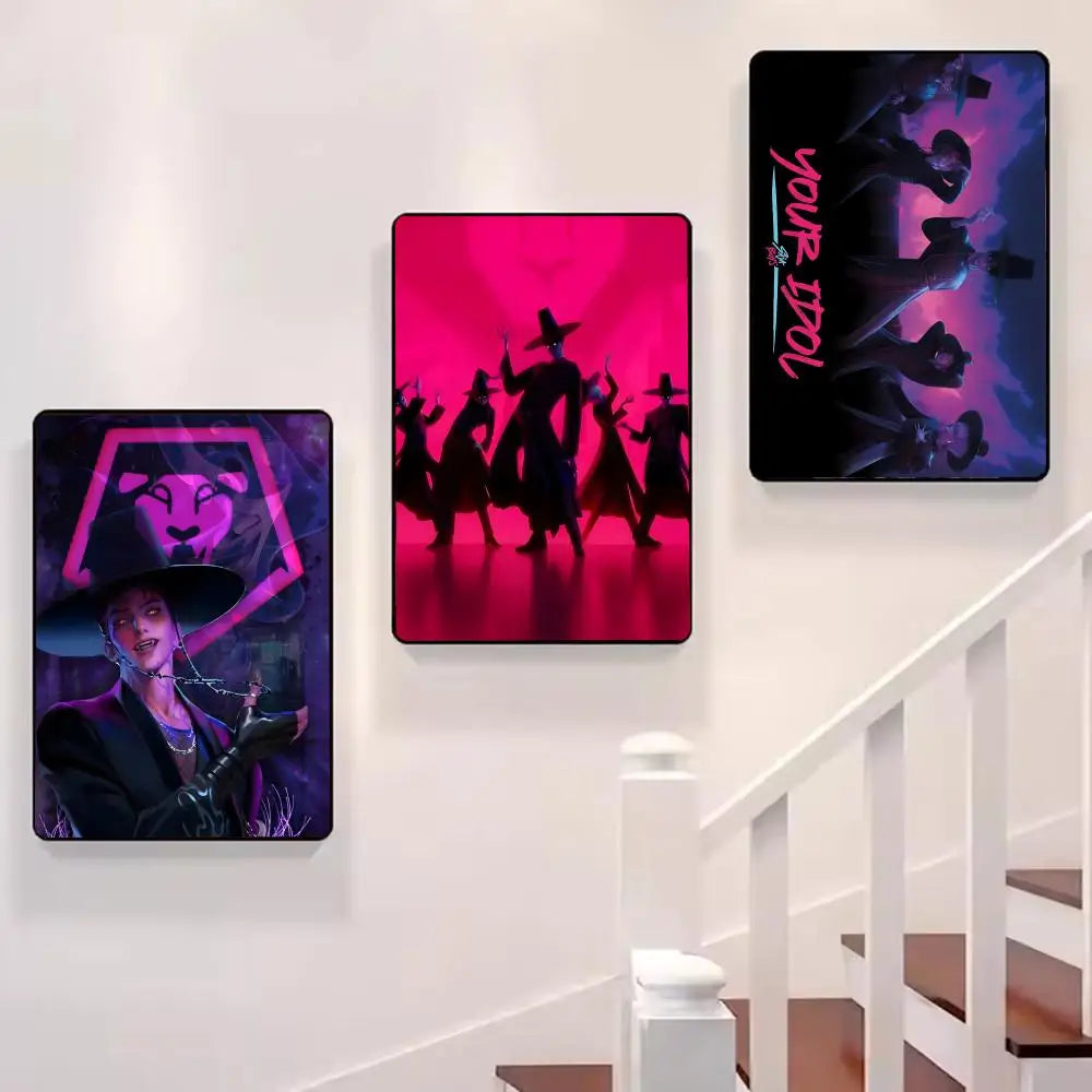 Poster KPop Demon Hunters Saja Boys Démons