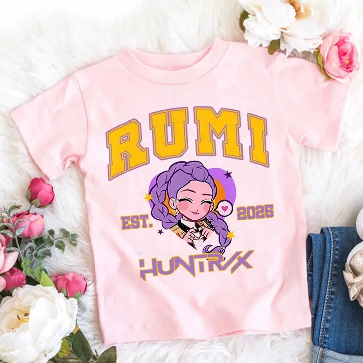 T-shirt Enfant KPop Demon Hunters Rumi Huntrix