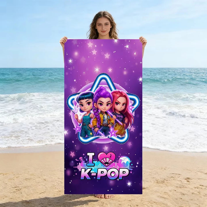 Serviette De Plage KPop Demon Hunters Huntrix — photo 4