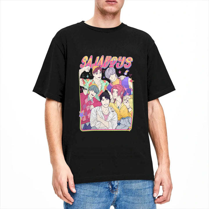 T-shirt KPop Demon Hunters Saja Boys Noir — photo 2