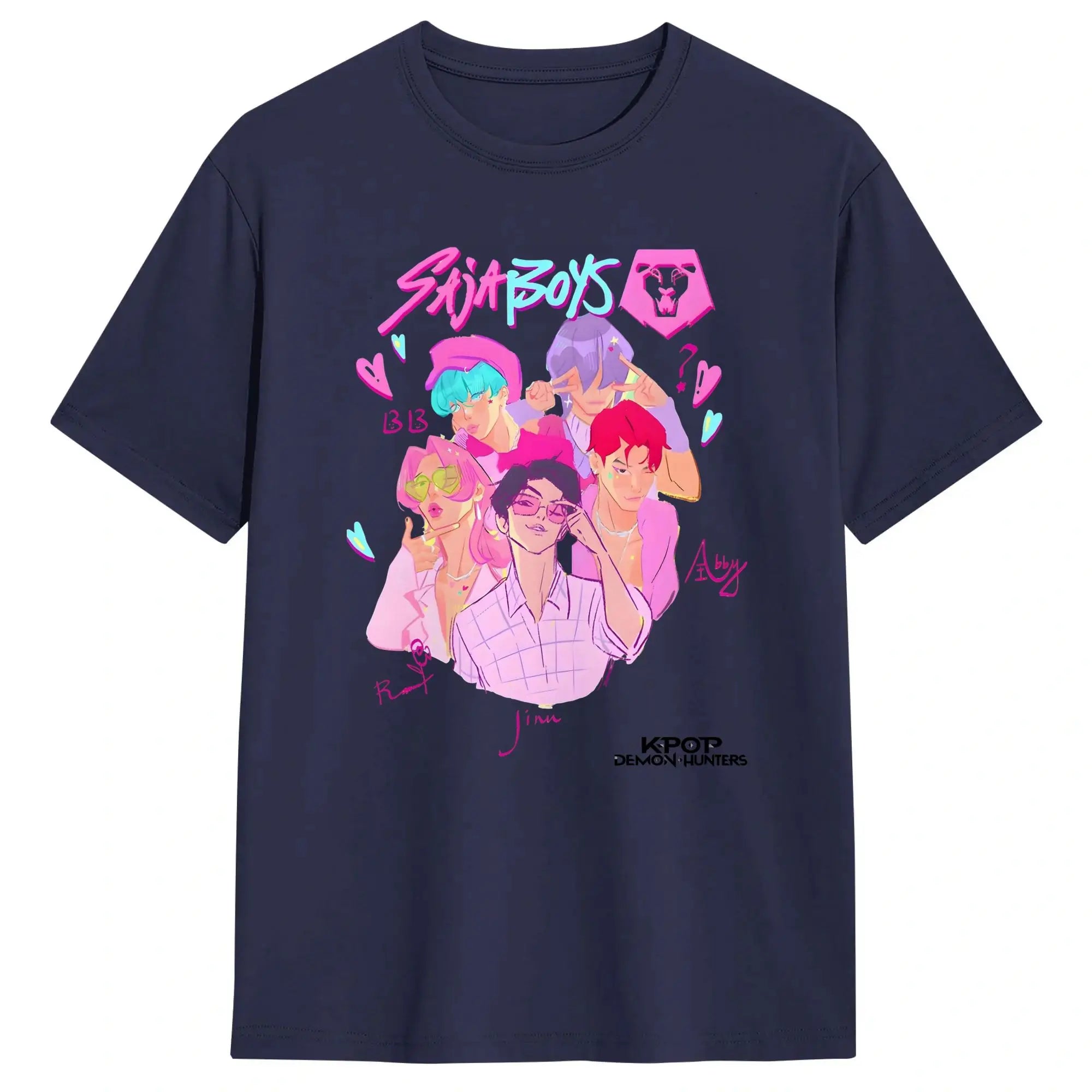 T-shirt KPop Demon Hunters Saja Boys Blanc — photo 8