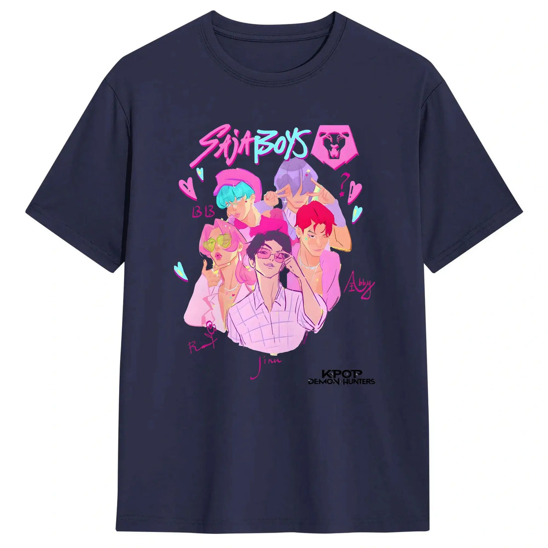T-shirt KPop Demon Hunters Saja Boys Blanc — photo 8