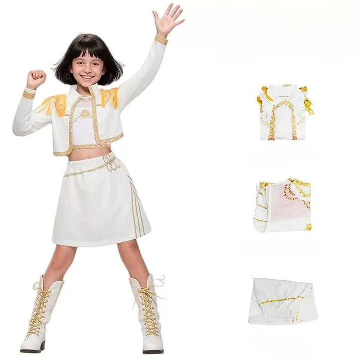 Déguisement Enfant KPop Demon Hunters Zoey Huntrix Tenue Blanche