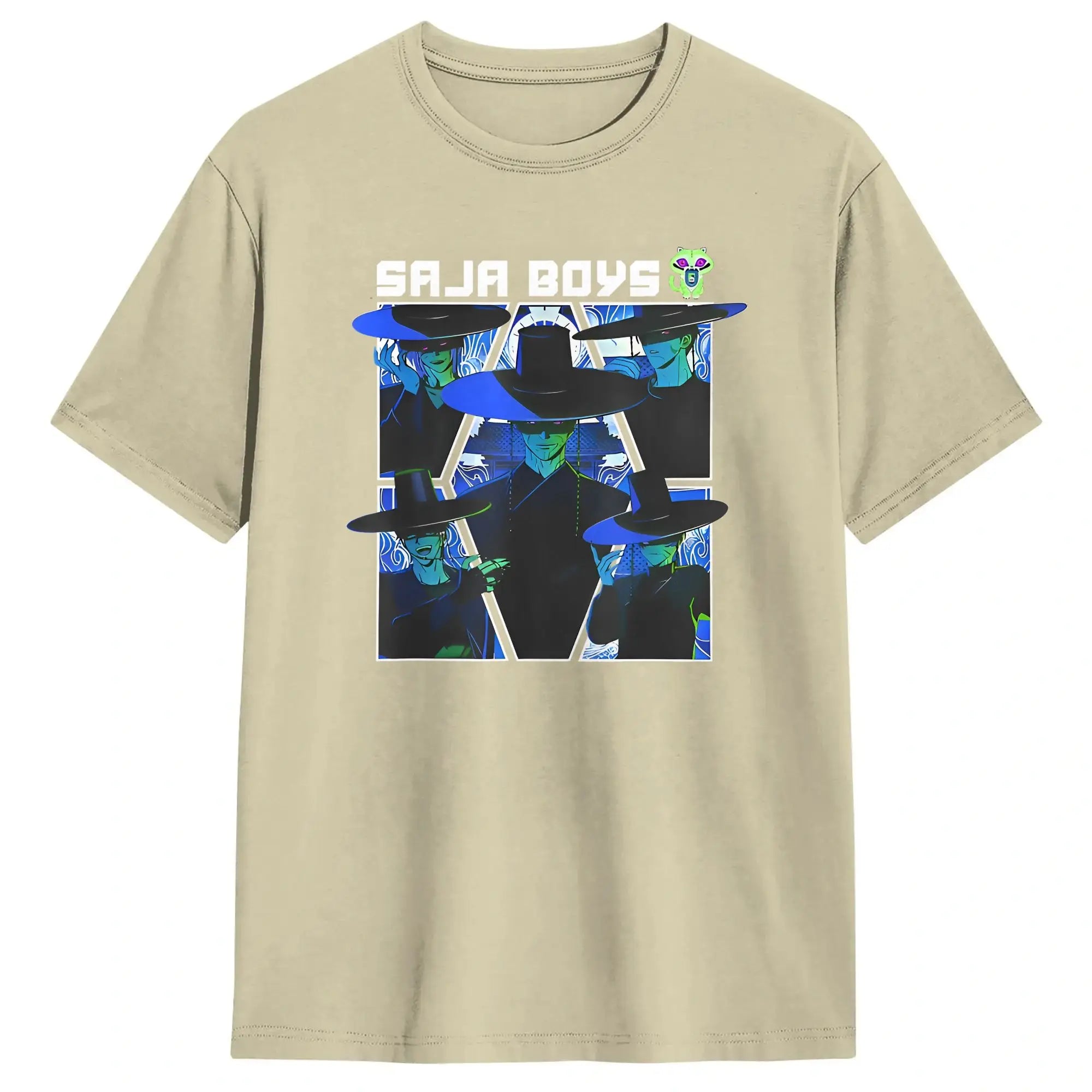 T-shirt KPop Demon Hunters Saja Boys Bleu — photo 10