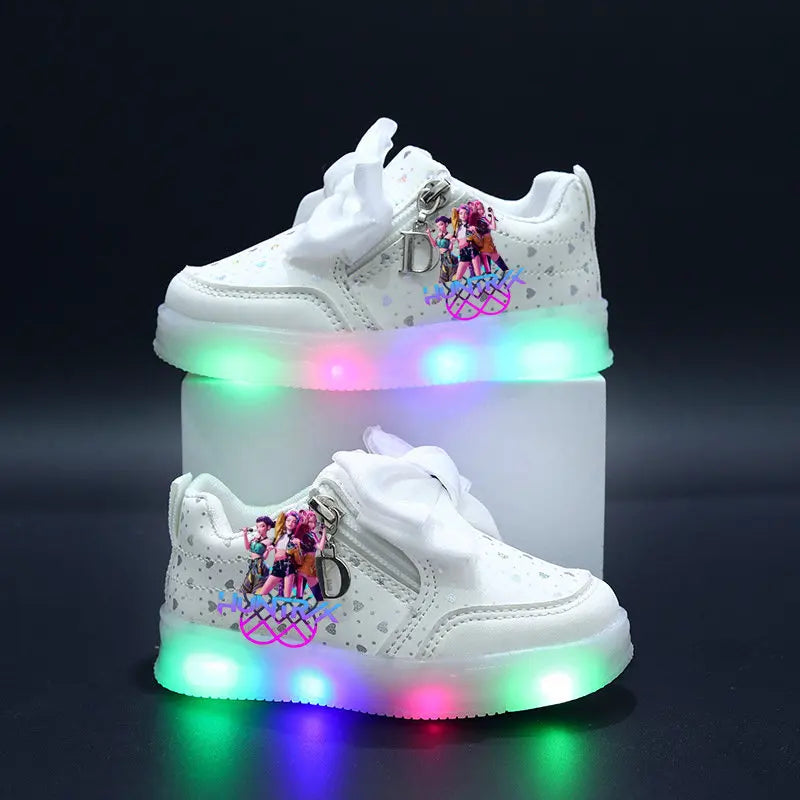 Chaussures Lumineuse KPop Demon Hunters Avec Noeud