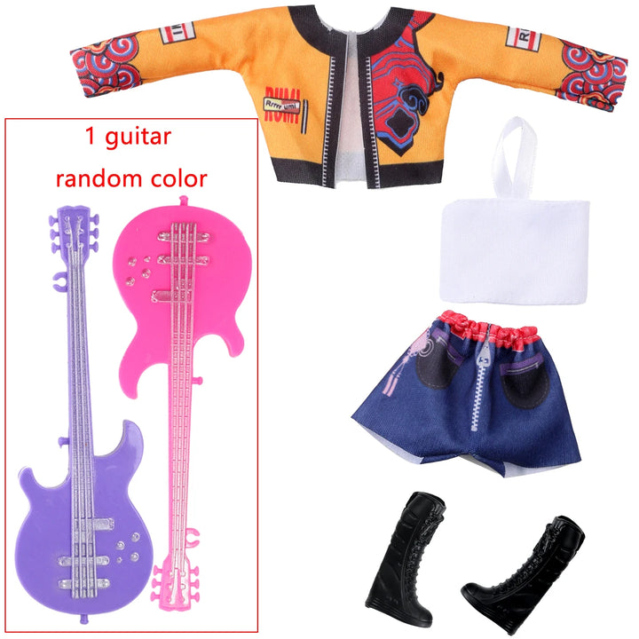 Vêtement Poupée KPop Demon Hunters Rumi Guitare