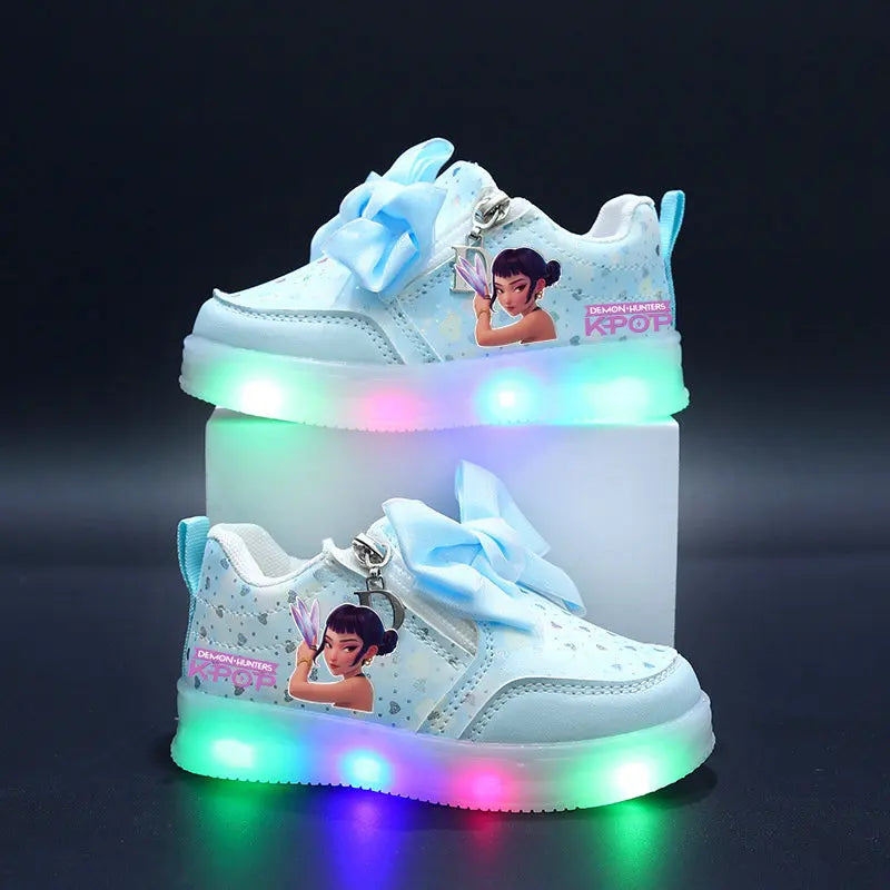 Chaussures Lumineuse KPop Demon Hunters Avec Noeud