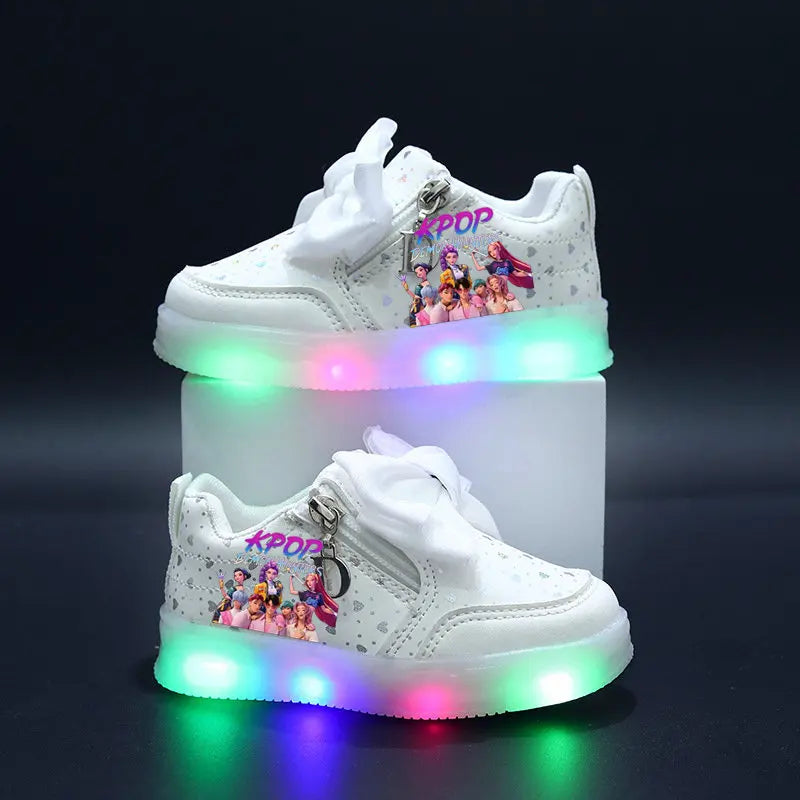 Chaussures Lumineuse KPop Demon Hunters Avec Noeud