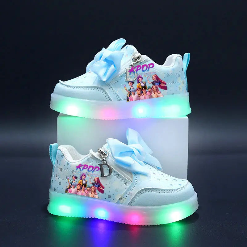 Chaussures Lumineuse KPop Demon Hunters Avec Noeud