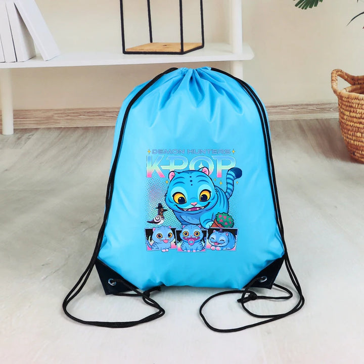 Sac A Cordon KPop Demon Hunters Derpy Et Sussie Bleu