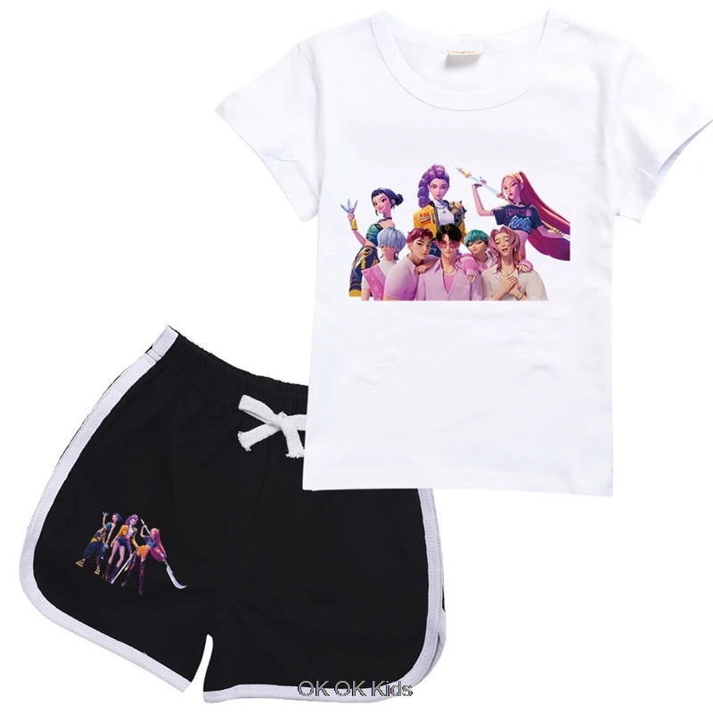 Pyjama Short Enfant KPop Demon Hunters Fille