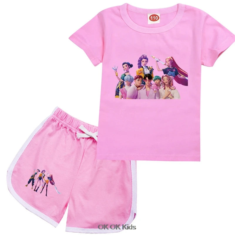 Pyjama Short Enfant KPop Demon Hunters Fille