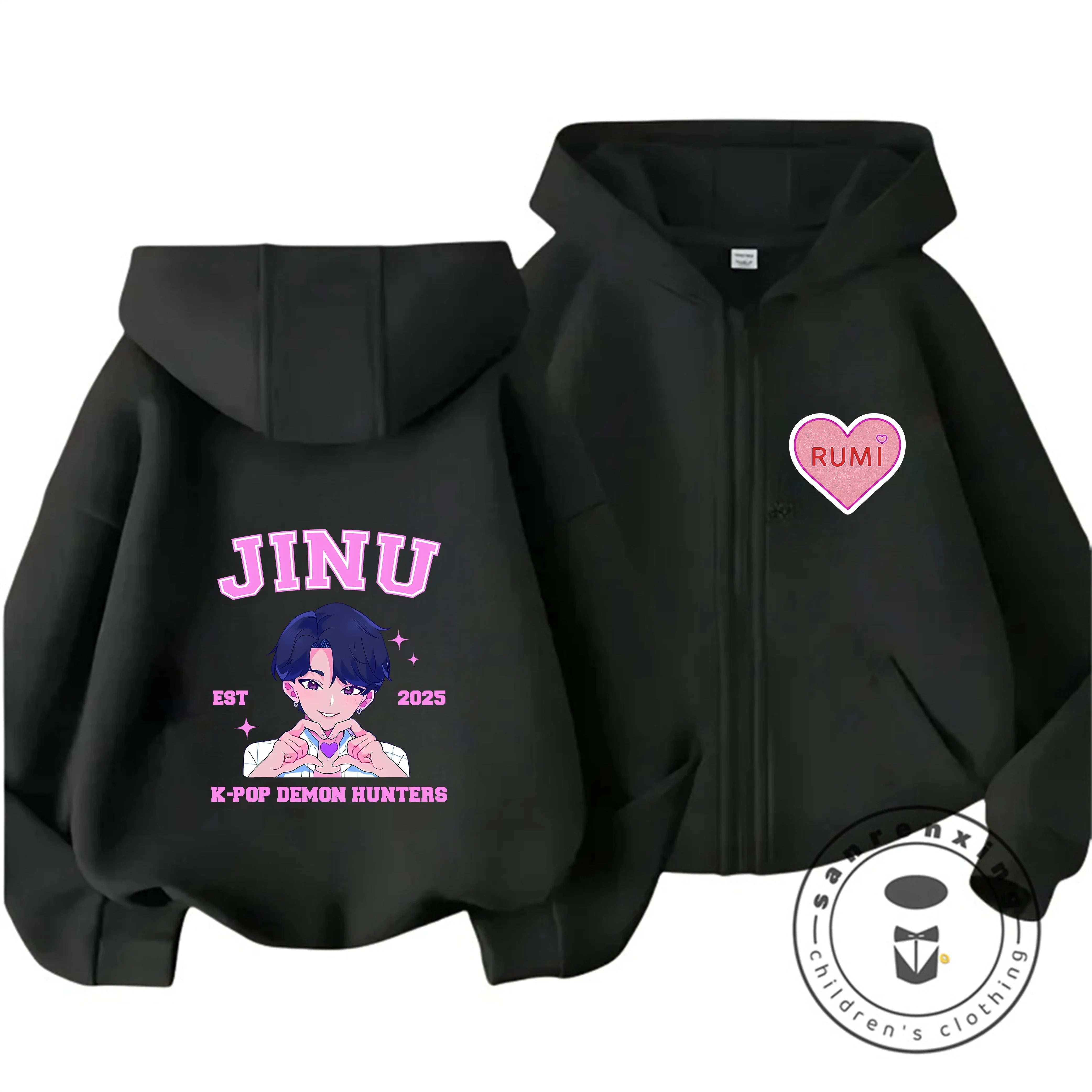 Gilet à Capuche Enfant KPop Demon Hunters Baby Bleu — photo 21