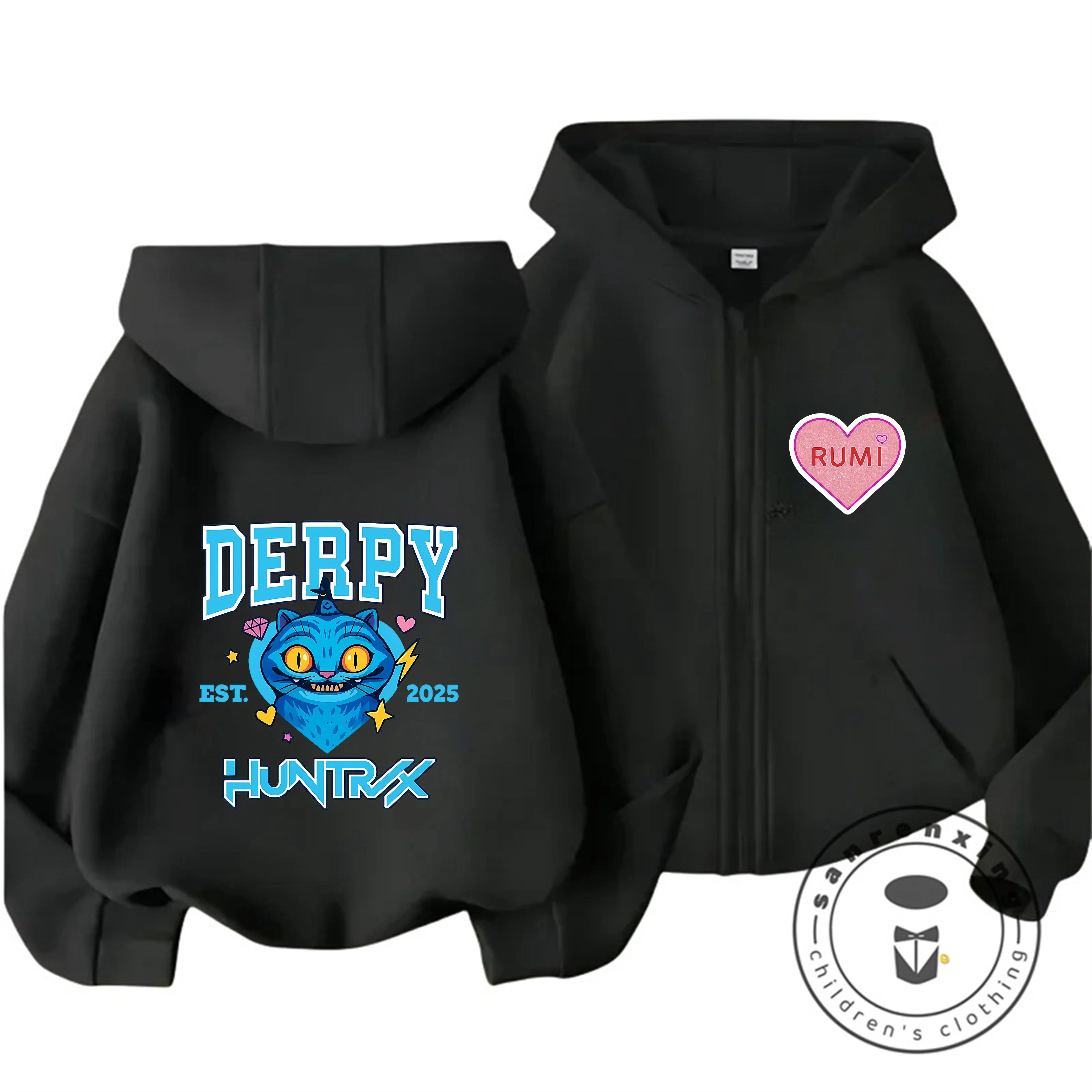 Gilet à Capuche Enfant KPop Demon Hunters Baby Bleu — photo 15