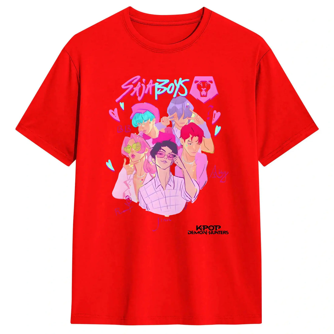 T-shirt KPop Demon Hunters Saja Boys Blanc — photo 7