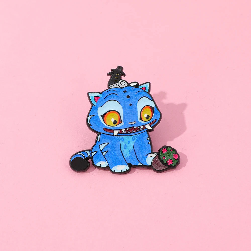 Broche KPop Demon Hunters Derpy Et Sussie Fleurs