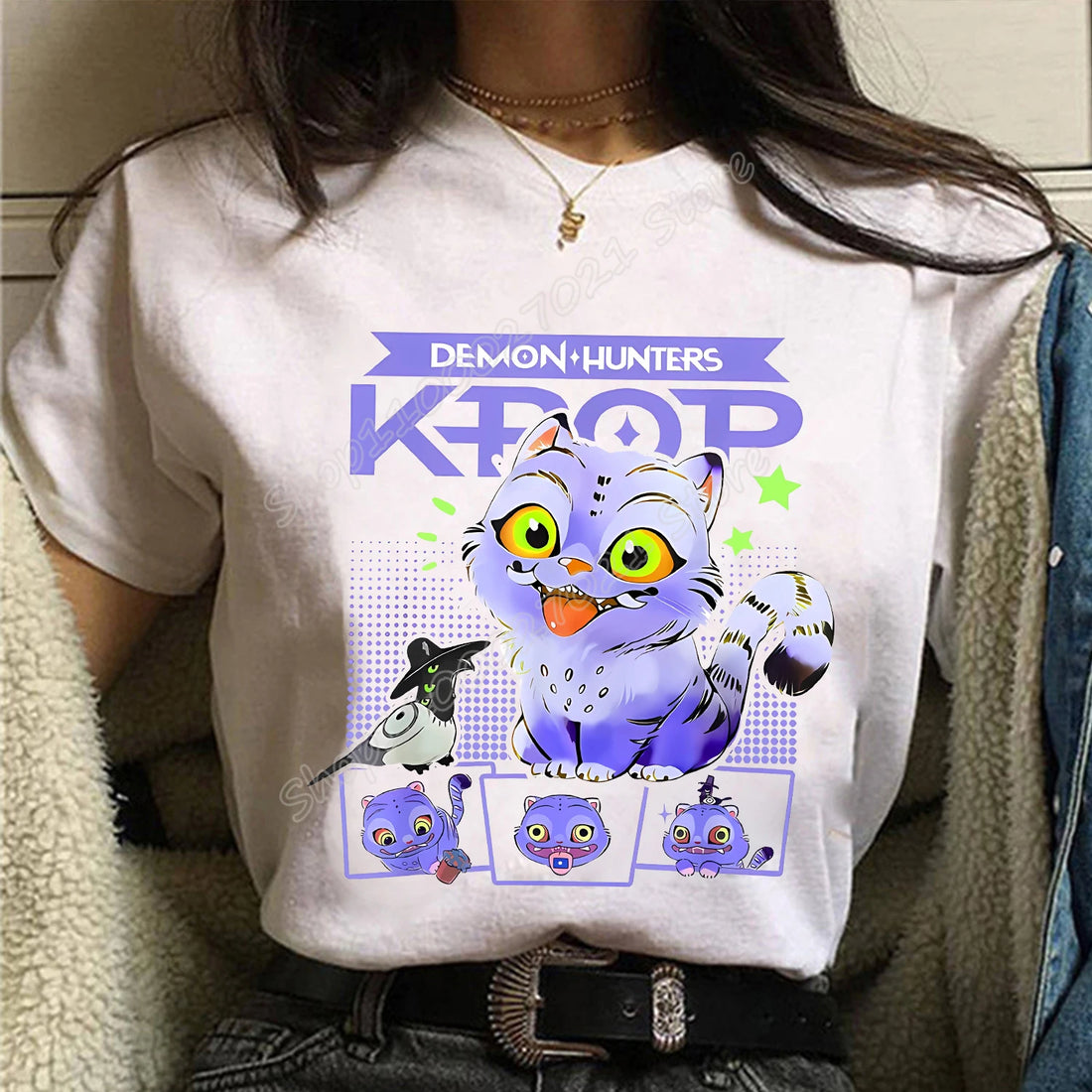 T-shirt KPop Demon Hunters Derpy Et Sussie