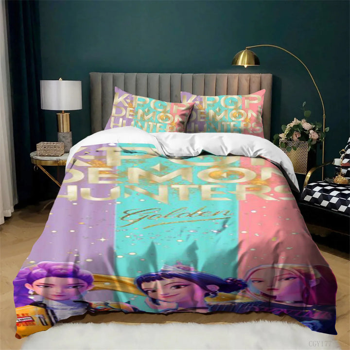 Housse De Couette KPop Demon Hunters Golden Film