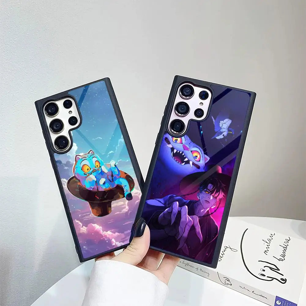 Coque Samsung KPop Demon Hunters Derpy Le Tigre Bleu