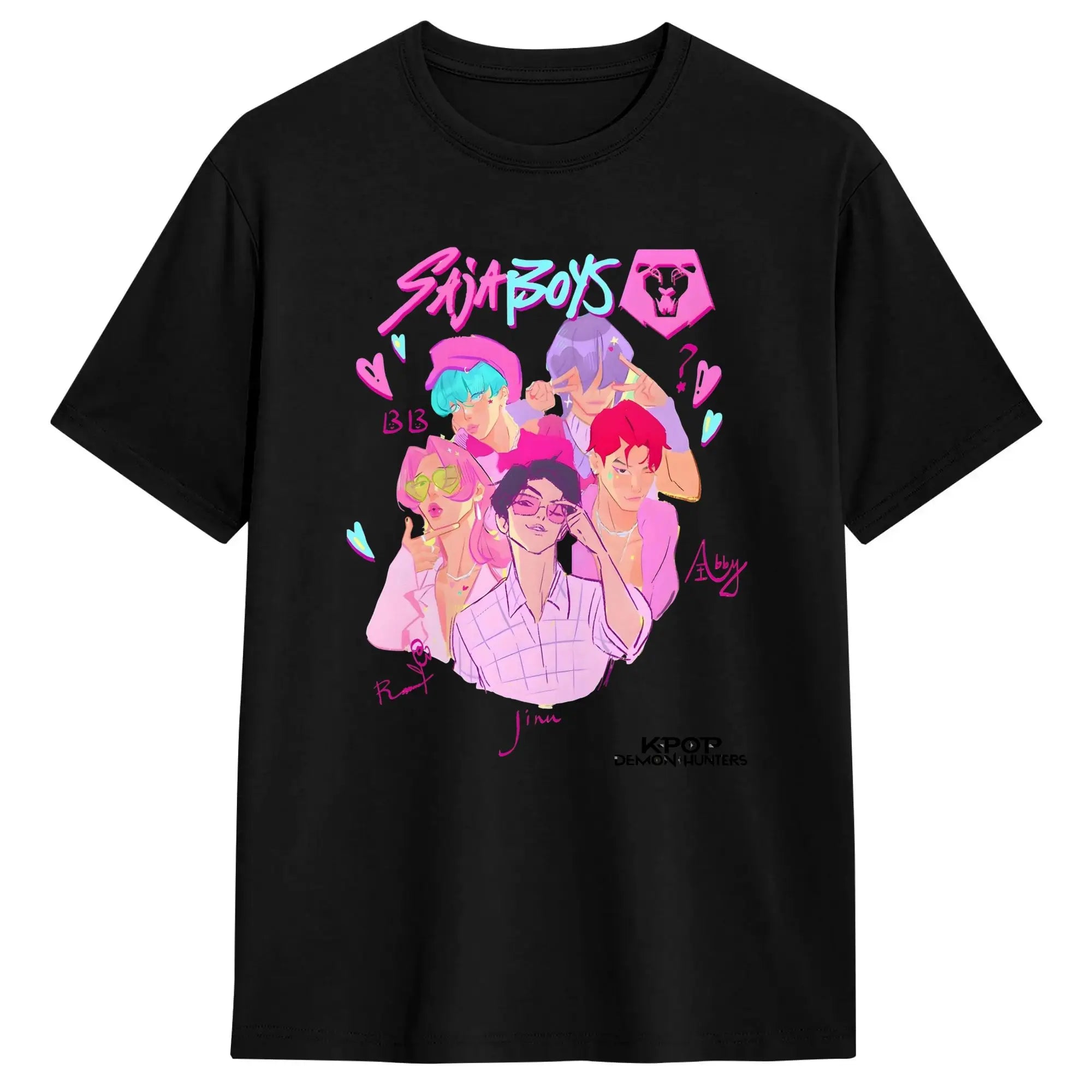 T-shirt KPop Demon Hunters Saja Boys Blanc — photo 13