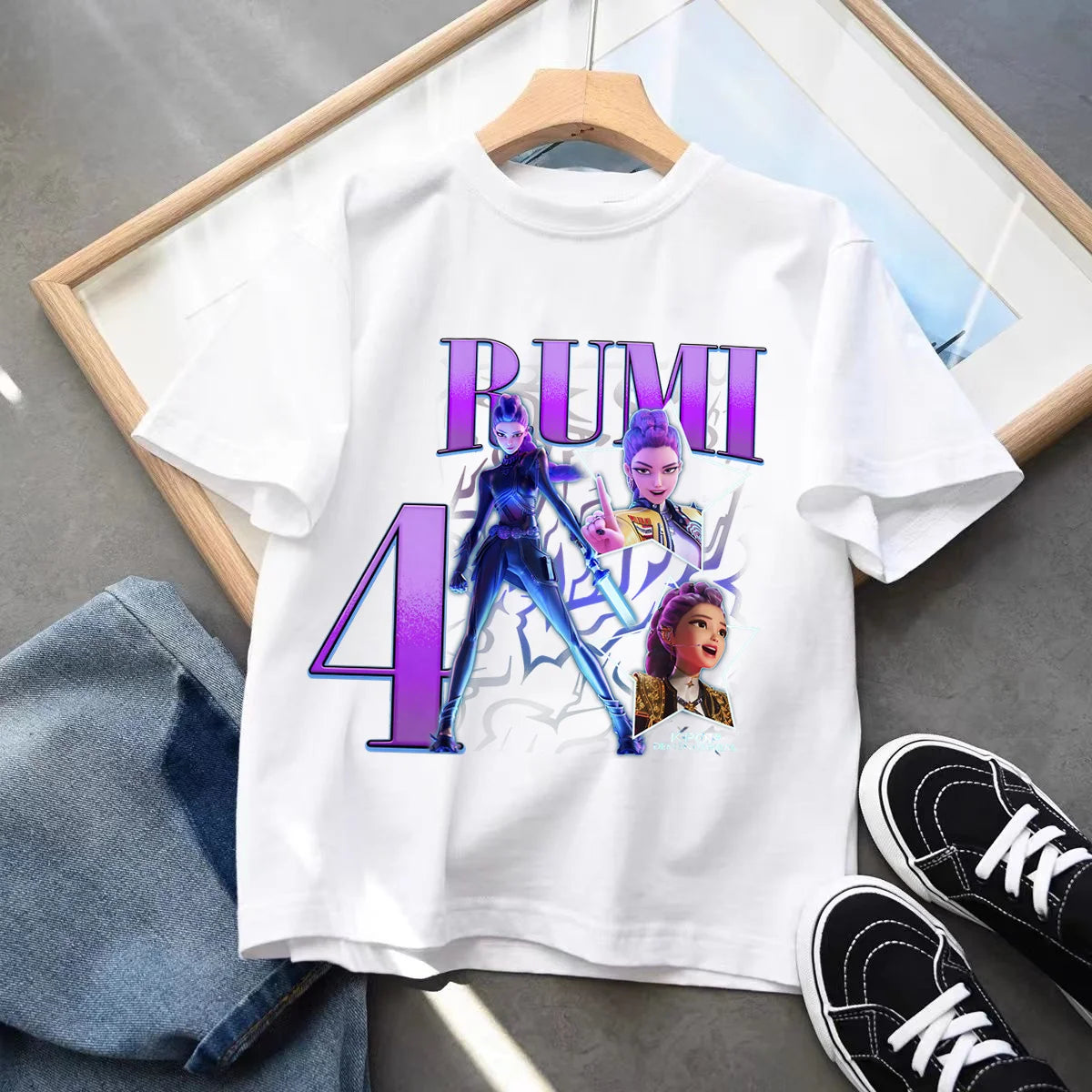 T-shirt KPop Demon Hunters Anniversaire 5ans