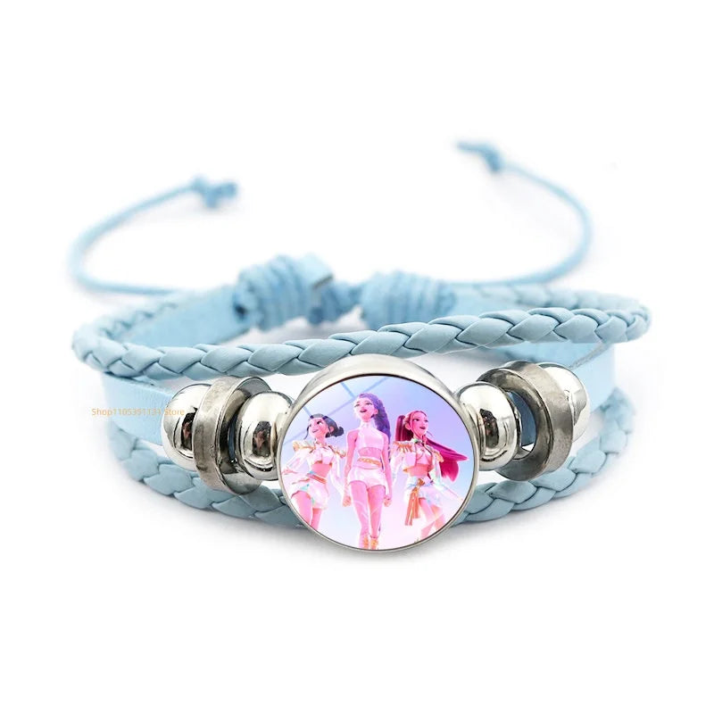 Bracelet Tressé KPop Demon Hunters Huntrix Tenue Blanche