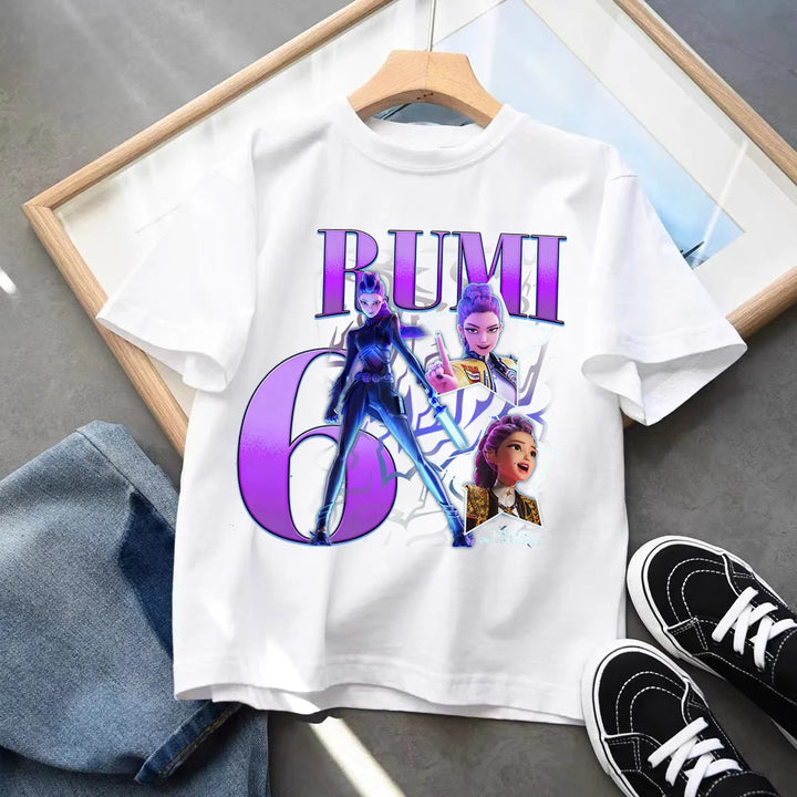 T-shirt KPop Demon Hunters Anniversaire 6ans