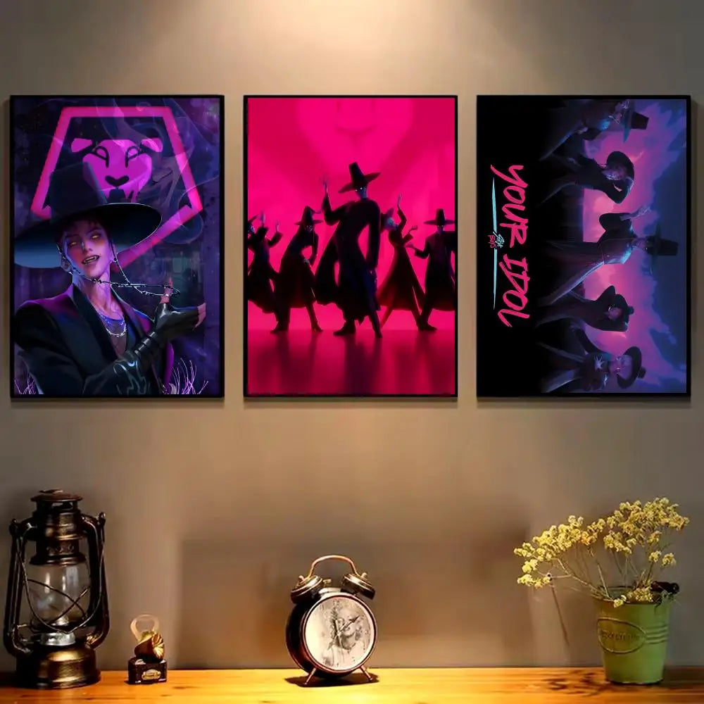 Poster KPop Demon Hunters Saja Boys Démons