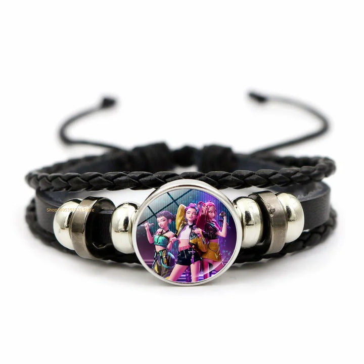 Bracelet Tressé KPop Demon Hunters Huntrix