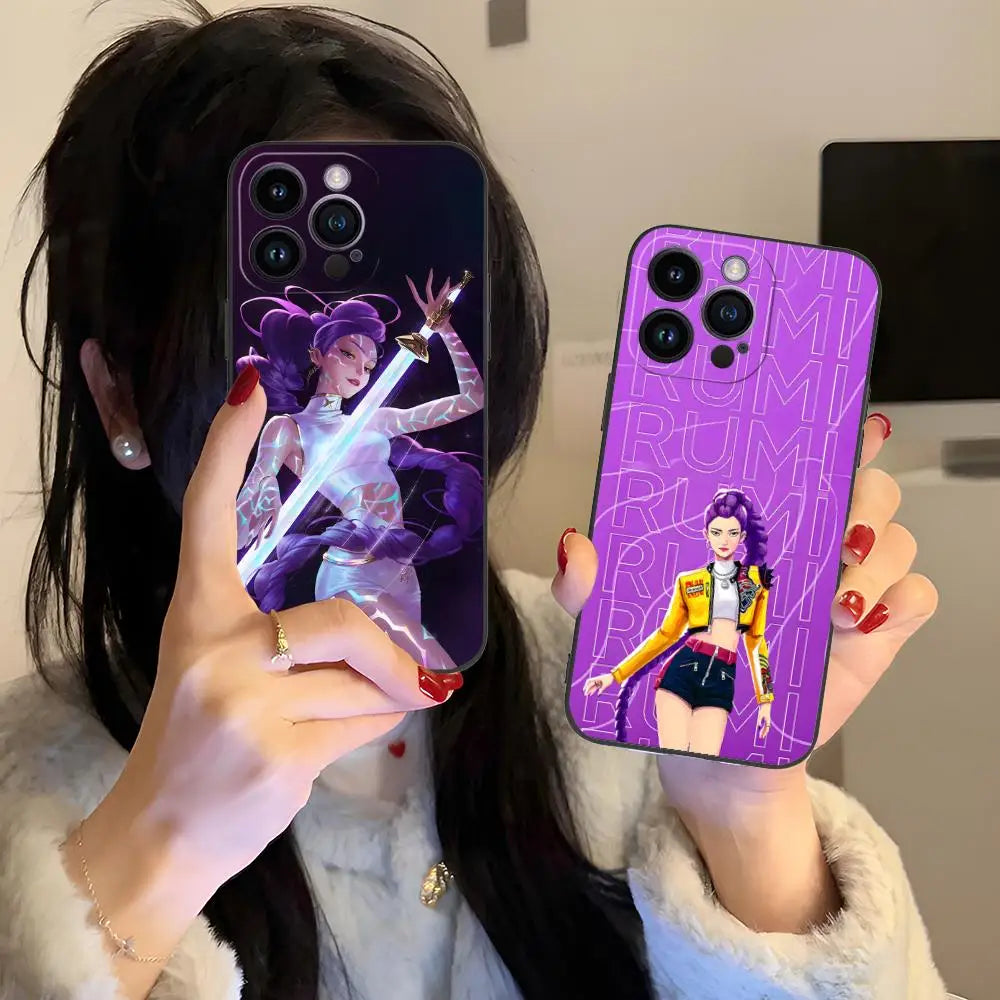 Coque iPhone KPop Demon Hunters Rumi Tenue Blanche — photo 4