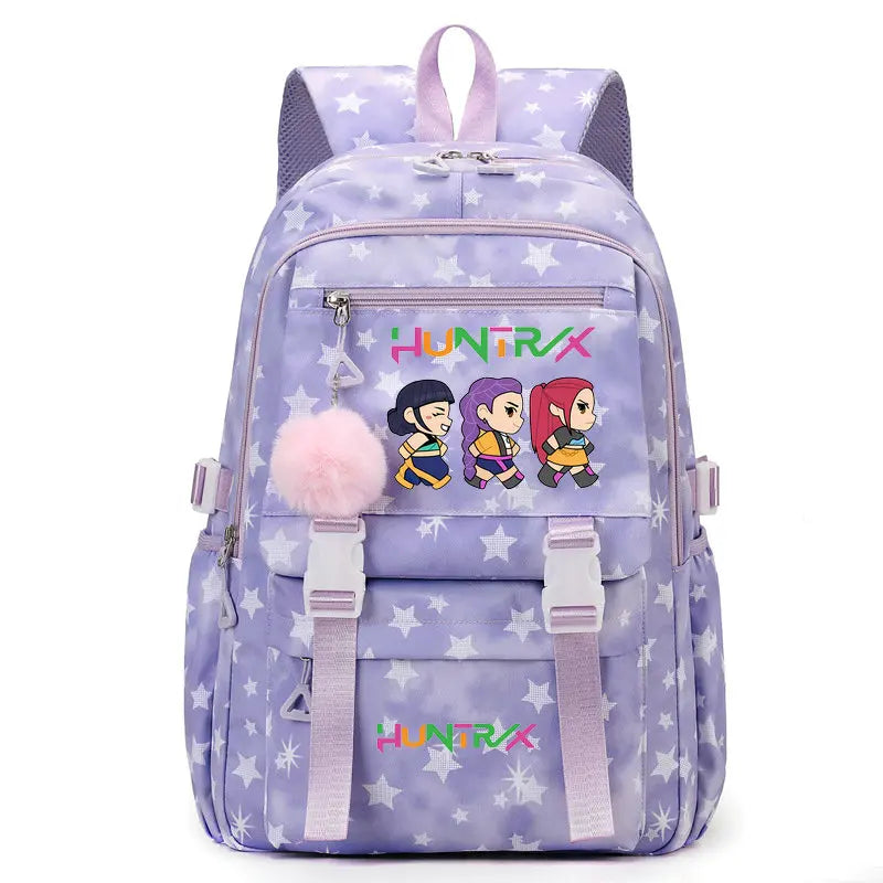 Sac à Dos Ecole KPop Demon Hunters Huntrix Rose — photo 12