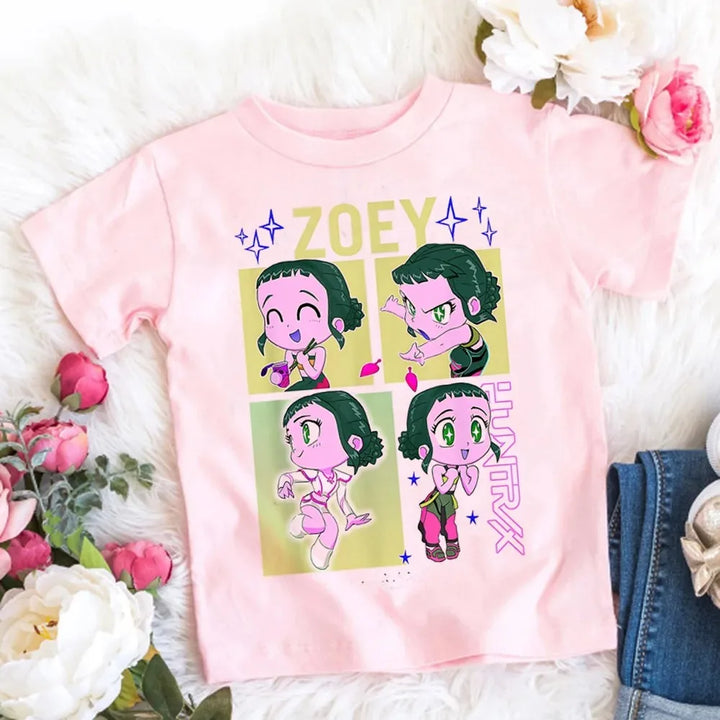 T-shirt Enfant KPop Demon Hunters Zoey Kawaii
