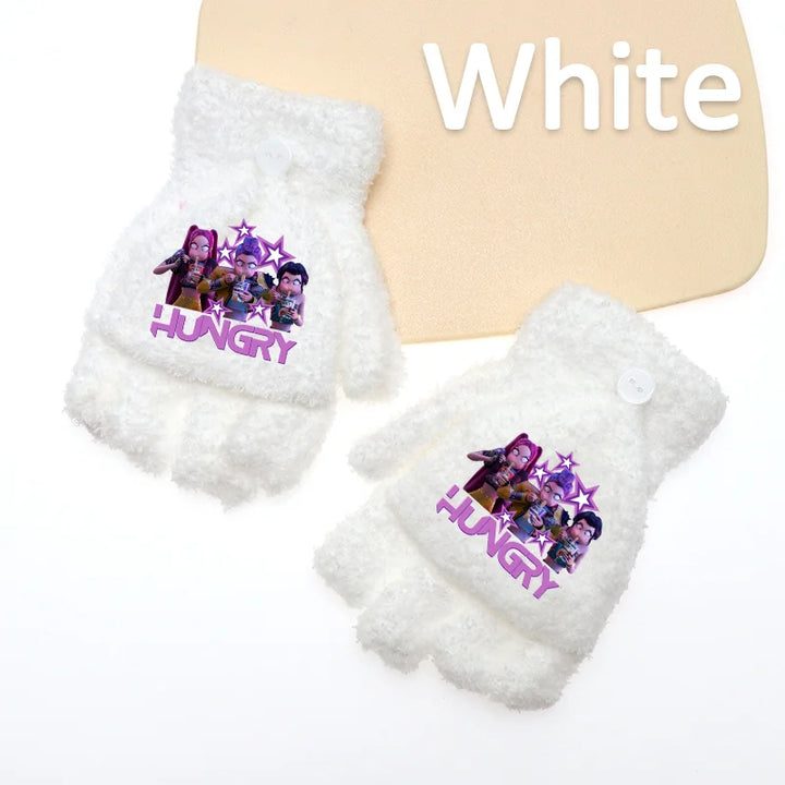 Gants KPop Demon Hunters Hungry Blanc