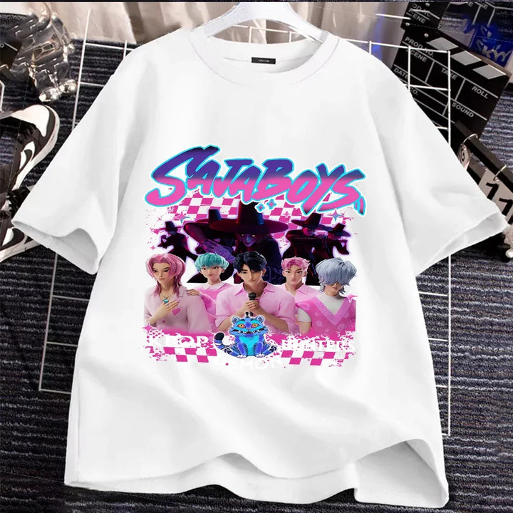 T-shirt Enfant KPop Demon Hunters Saja Boys Et Derpy