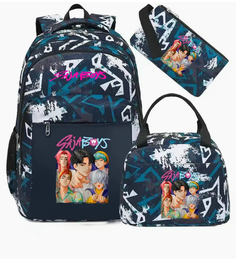 Sac à Dos Ecole KPop Demon Hunters Saja Boys 3 Pièces — photo 3