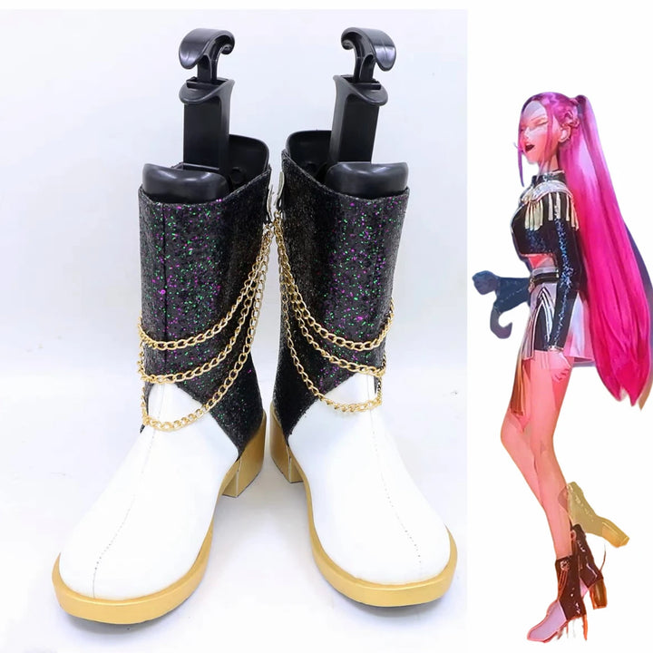 Cosplay Chaussures KPop Demon Hunters Huntrix Mira Golden