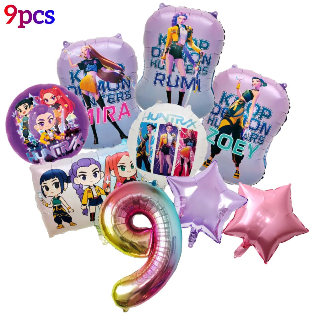 Ballons Anniversaire KPop Demon Hunters Huntrix Lot De 16 — photo 20