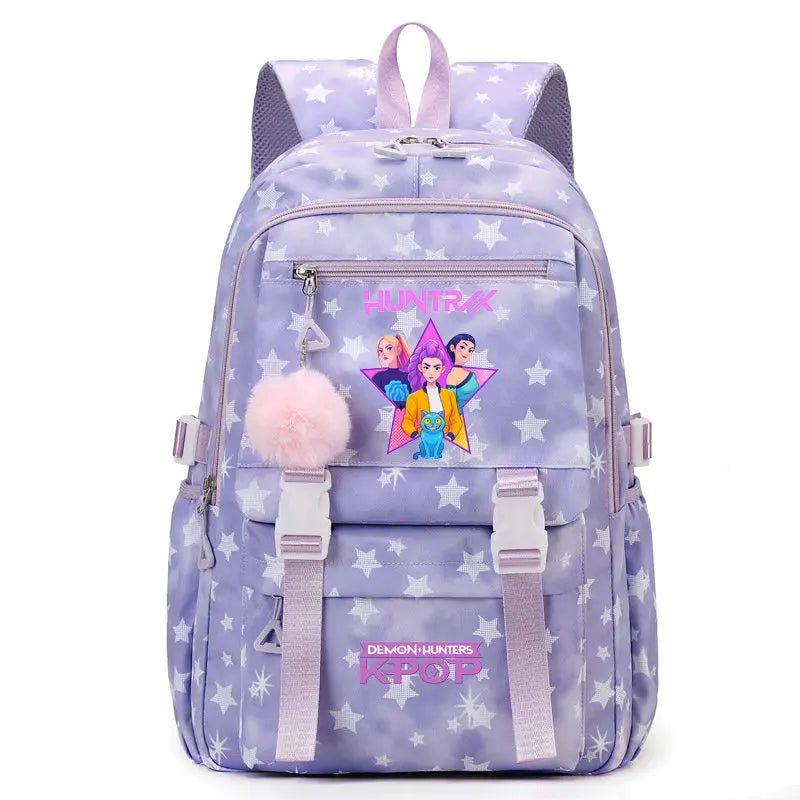 Sac à Dos Ecole KPop Demon Hunters Huntrix Rose — photo 15