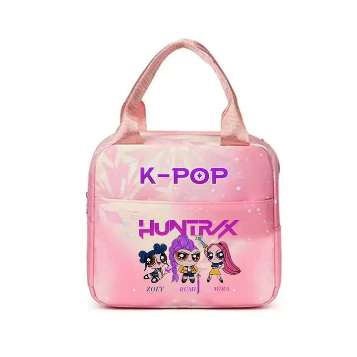Lunch Bag KPop Demon Hunters Huntrix Chibi