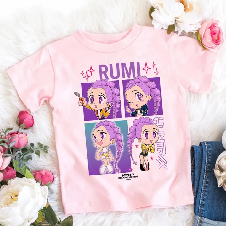 T-shirt Enfant KPop Demon Hunters Rumi Kawaii
