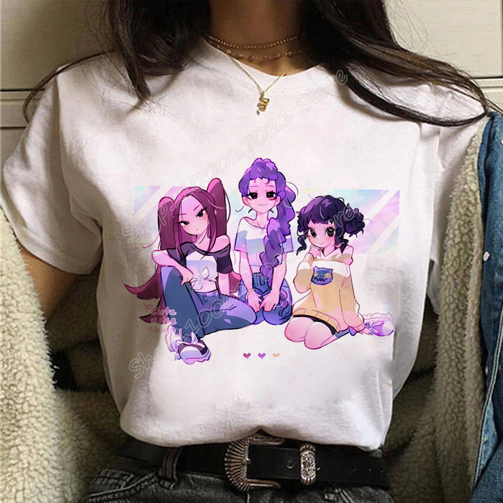 T-shirt KPop Demon Hunters Fille