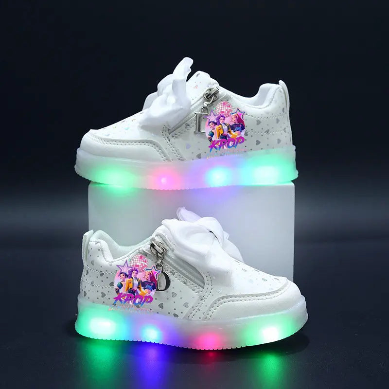 Chaussures Lumineuse KPop Demon Hunters Avec Noeud