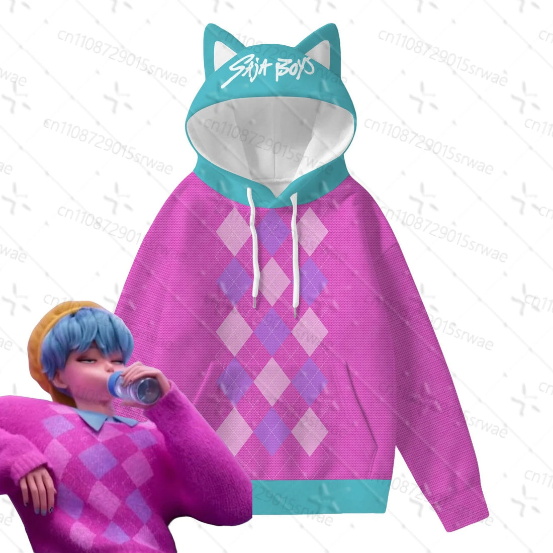 Pull KPop Demon Hunters Baby avec Oreilles de Chat — photo 6
