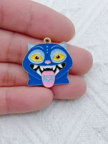 Pendentif KPop Demon Hunters Derpy Tigre Bleu