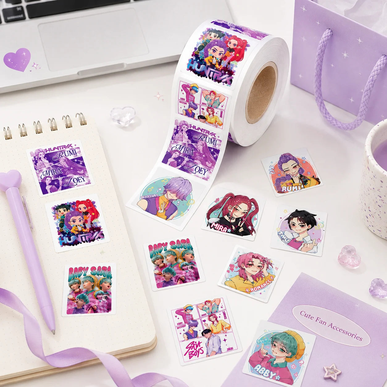 500 Stickers Waterproof KPop Demon Hunters — photo 5