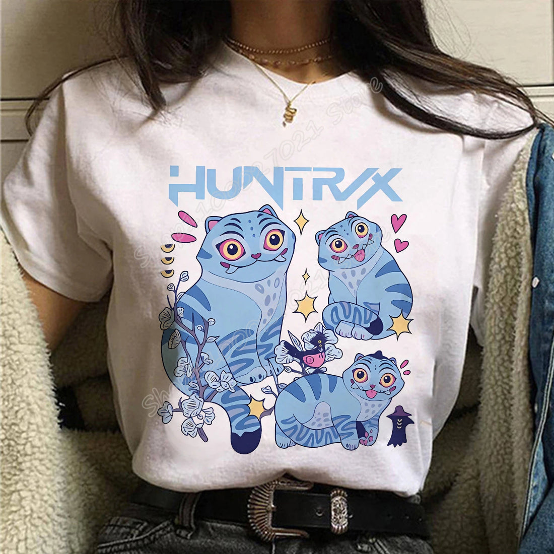 T-shirt KPop Demon Hunters Derpy Kawaii