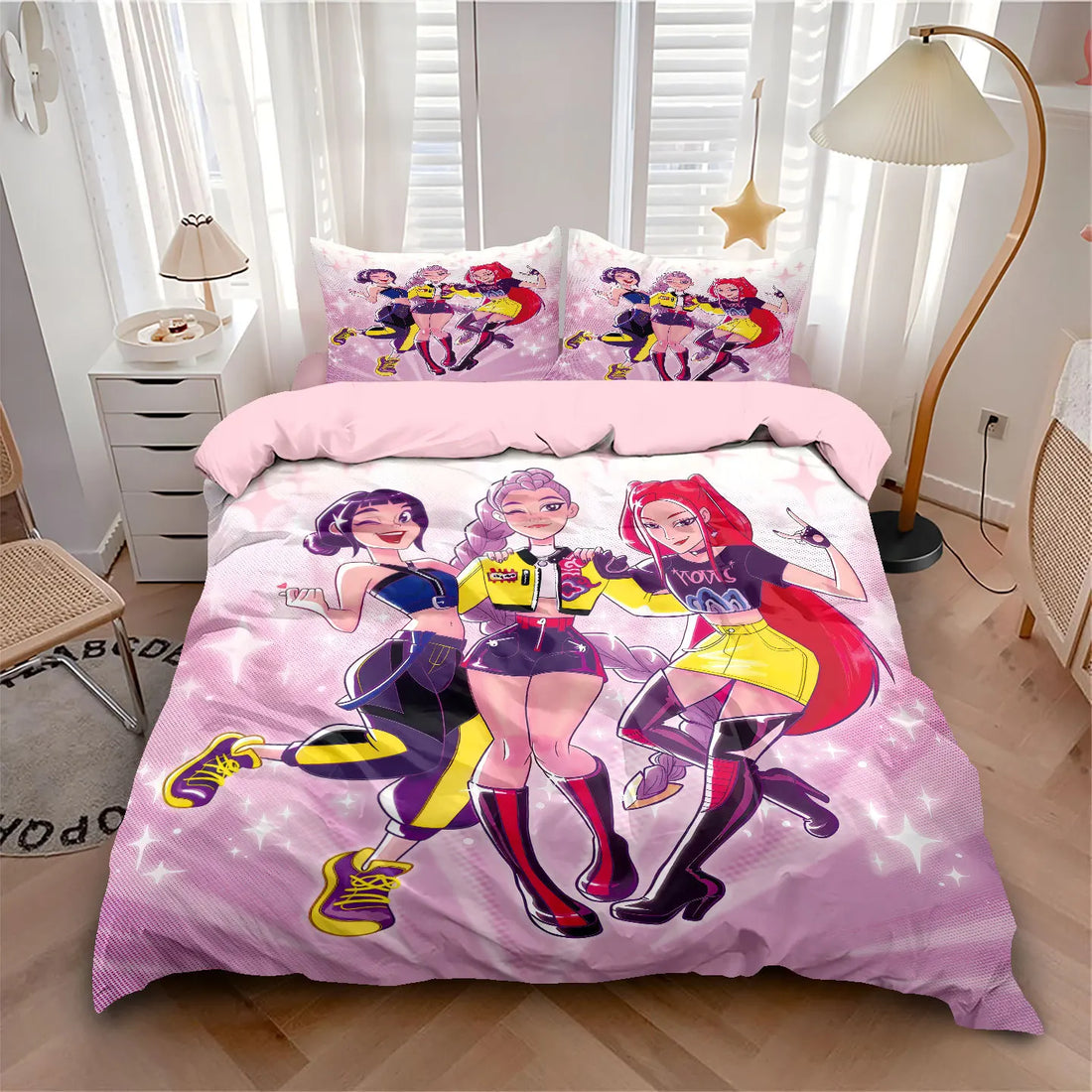 Housse De Couette KPop Demon Hunters Huntrix