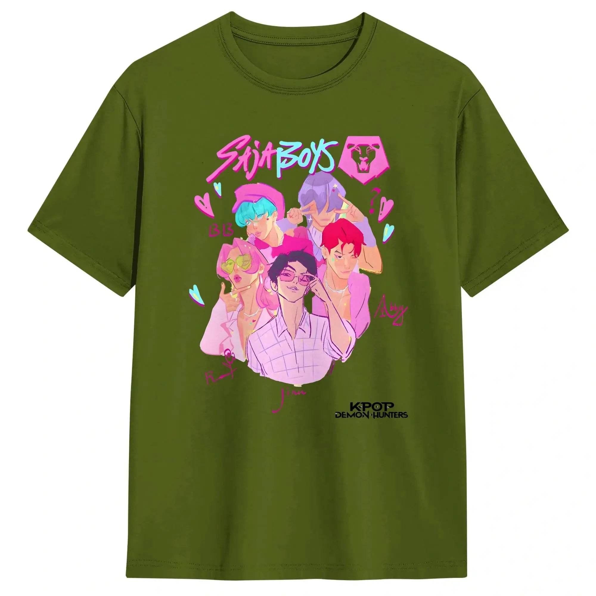 T-shirt KPop Demon Hunters Saja Boys Blanc — photo 9